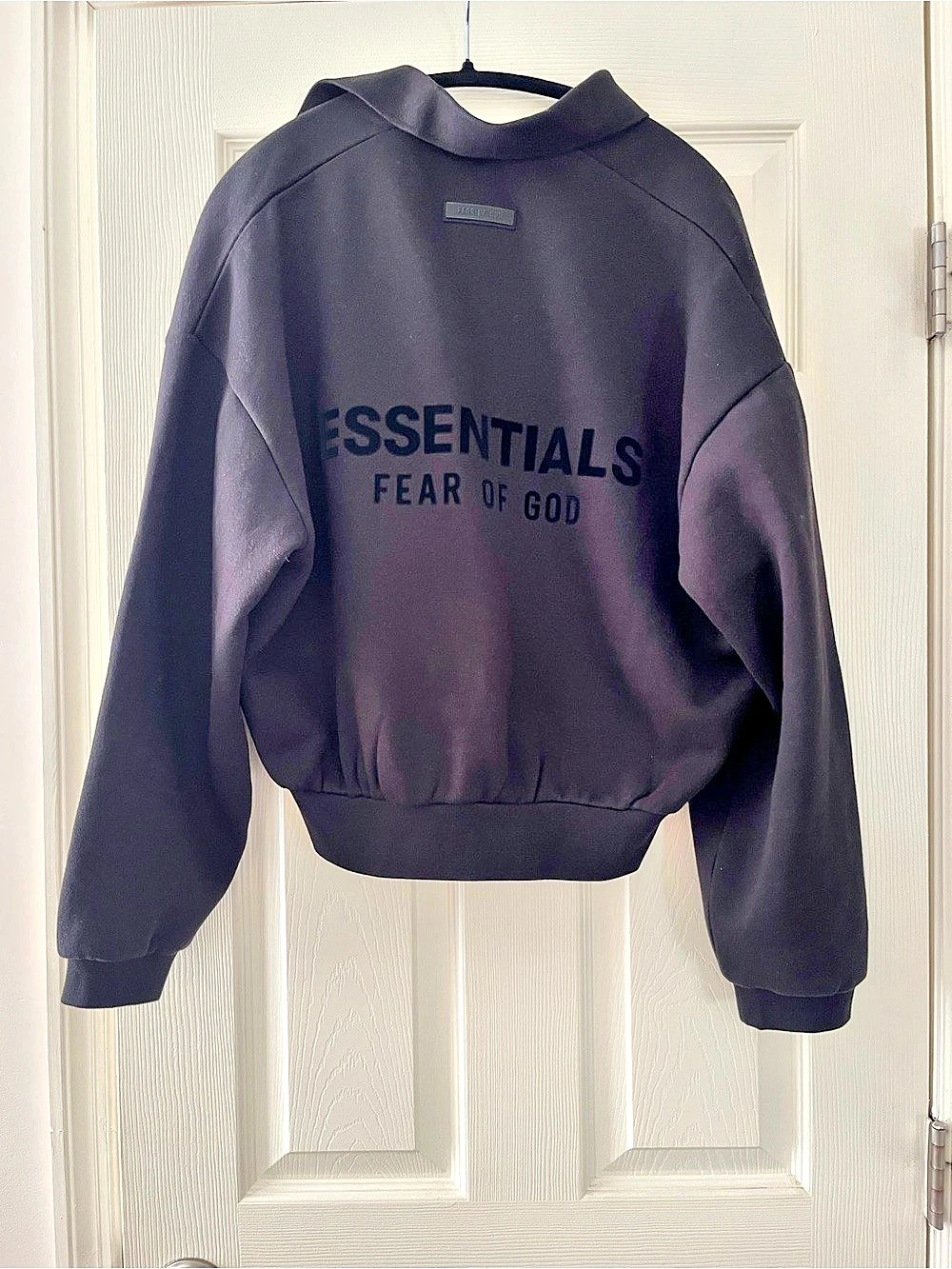 Fear of God Essentials Classic Polo Sweatshirt Black